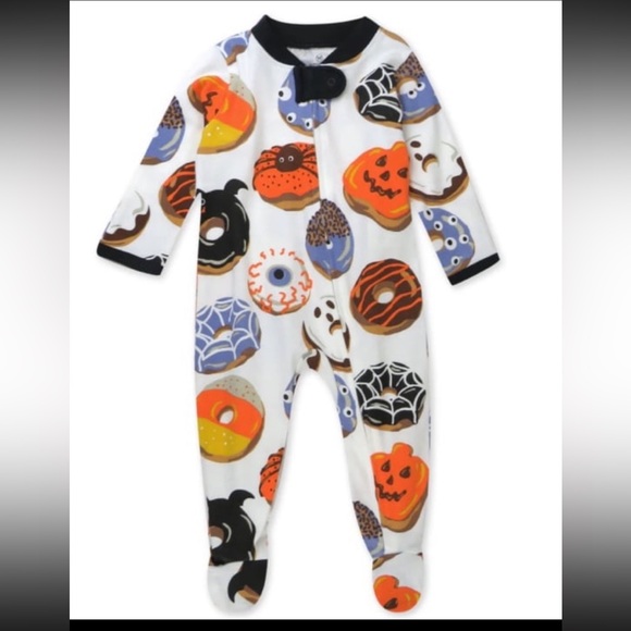 Honest Co. Baby infant 0-3 months Fall Autumn Halloween spooky one piece NWT - Picture 1 of 6